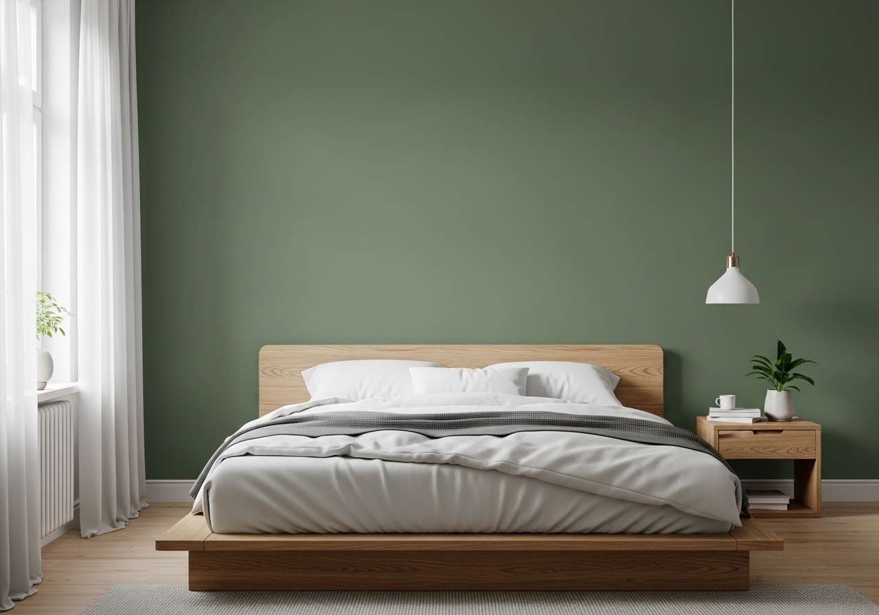 Green Bedroom Wall