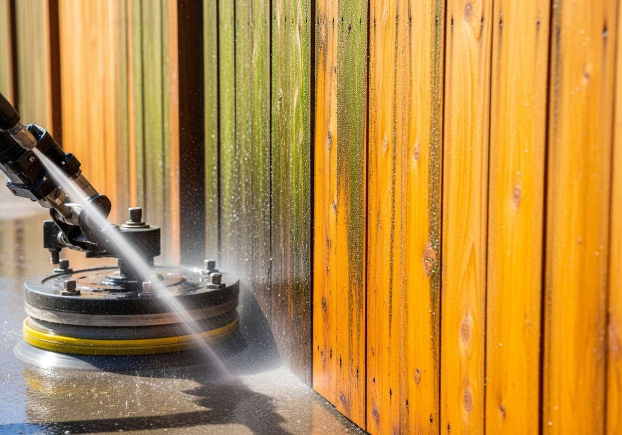 Cleaning Mossy Fence