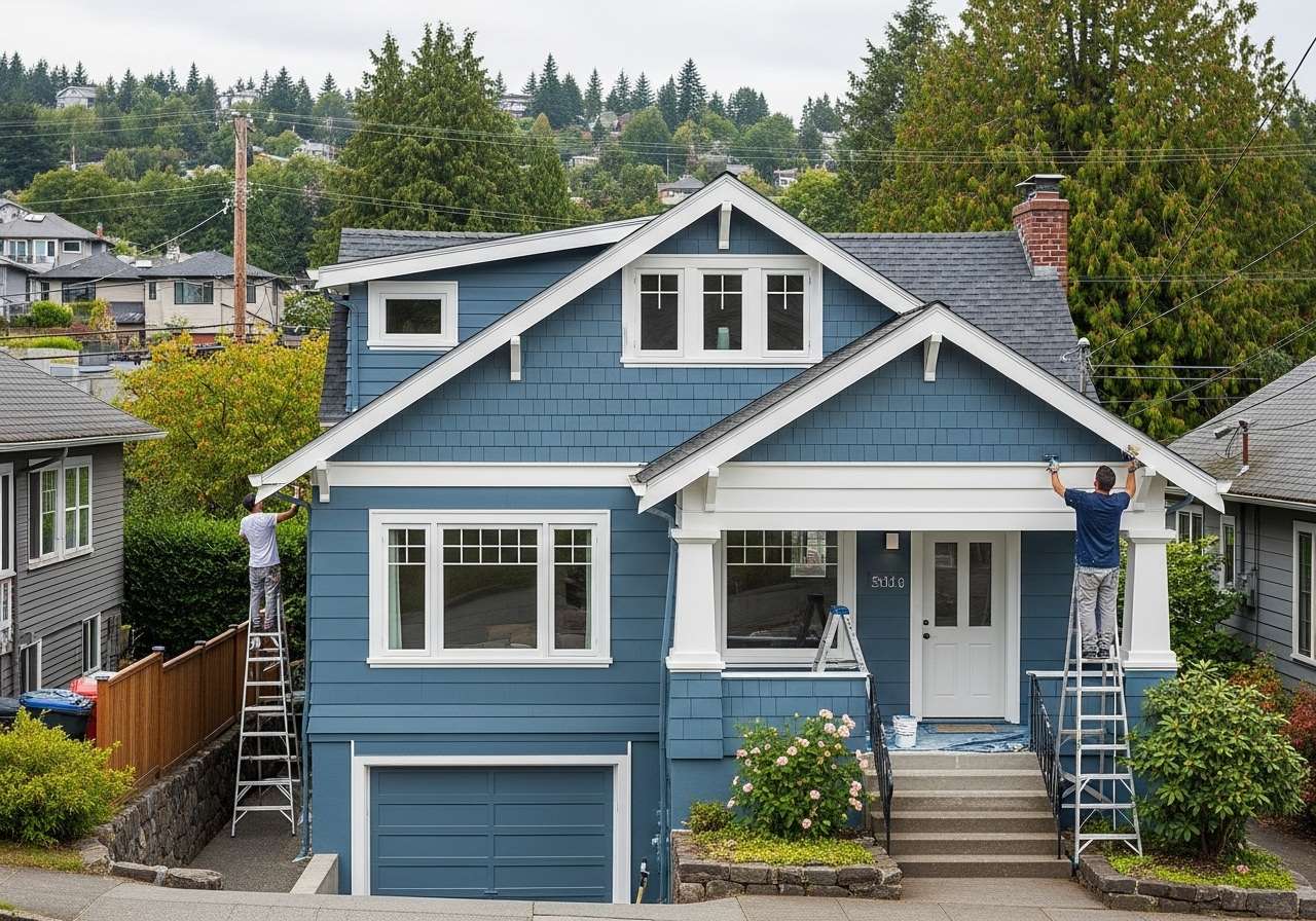 Maple Leaf Bungalow Painting