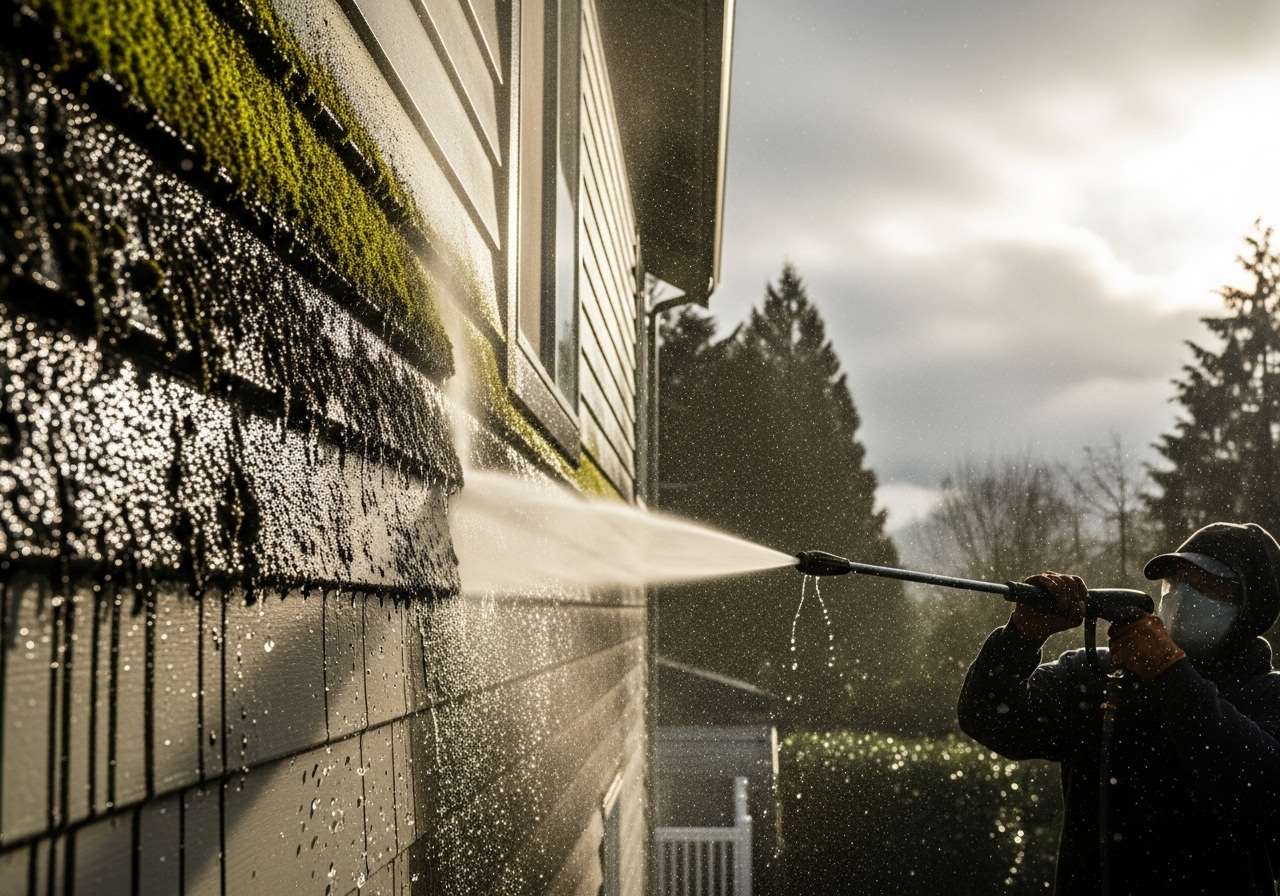 Pressure Washing Seattle House