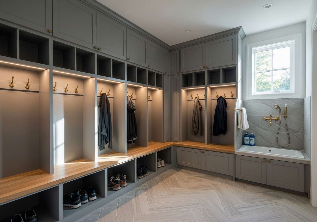 Mudroom interior